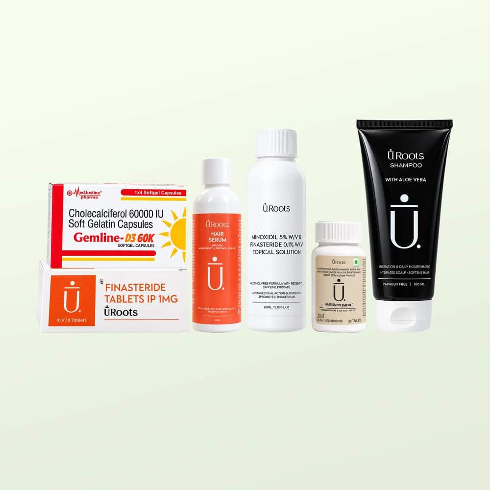 URoots Post-Transplant Kit | Complete Recovery System | 6-Piece | For Men