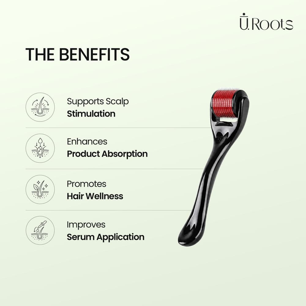 URoots 0.5mm Scalp Activation Roller for Women